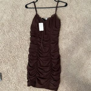 H&M brown dress